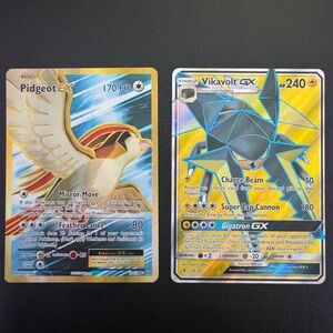 Pidgeot EX and Vikavolt GX Pokémon Cards Set